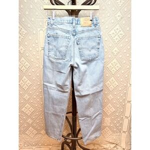 Vintage Levi's 550 Student Jeans USA Made 29x28 High Rise Relaxed Lt Wash Denim